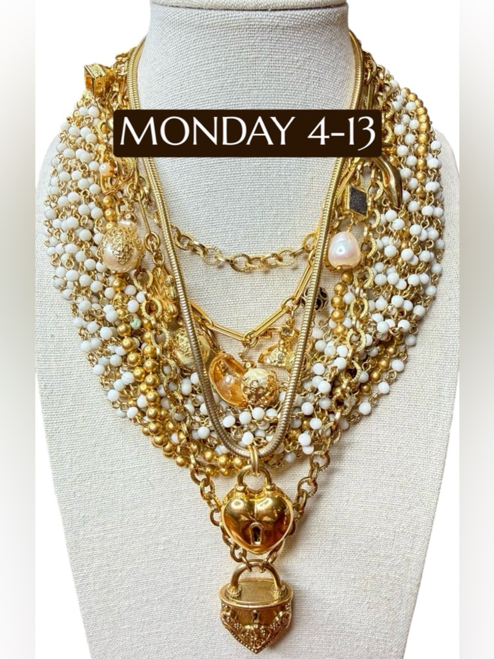 4-13 MONDAY, Vintage Jewelry Show!